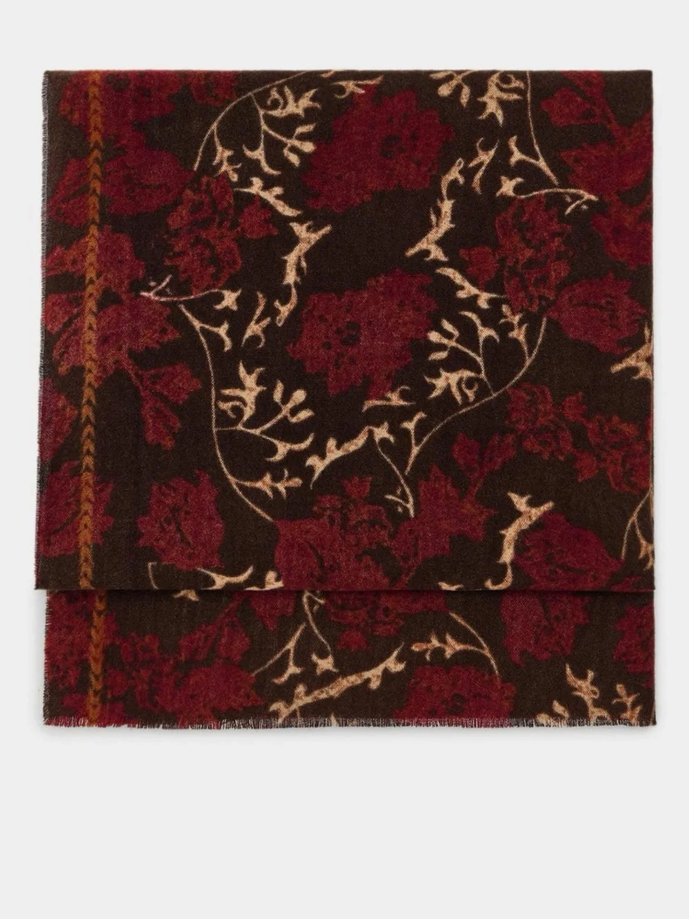 Zara printed scarf with frayed edges , 200 x 85 cm, multicolored